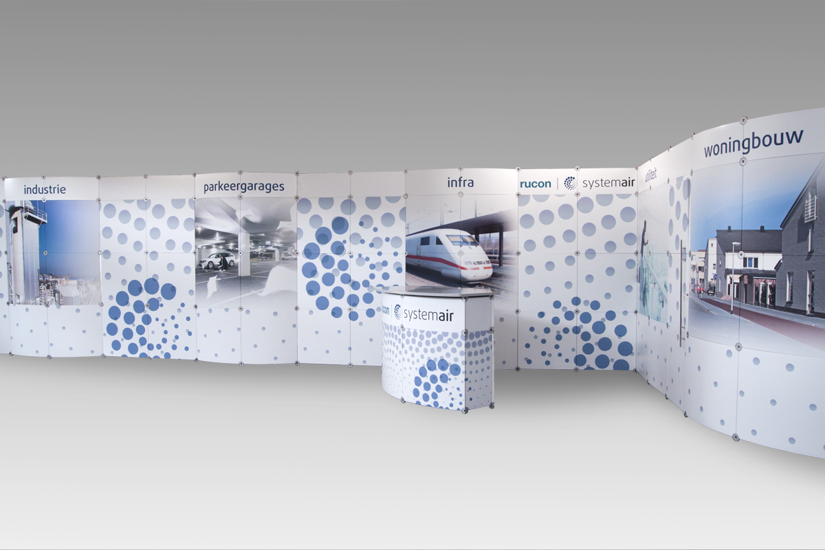 Modulaire presentatiewand